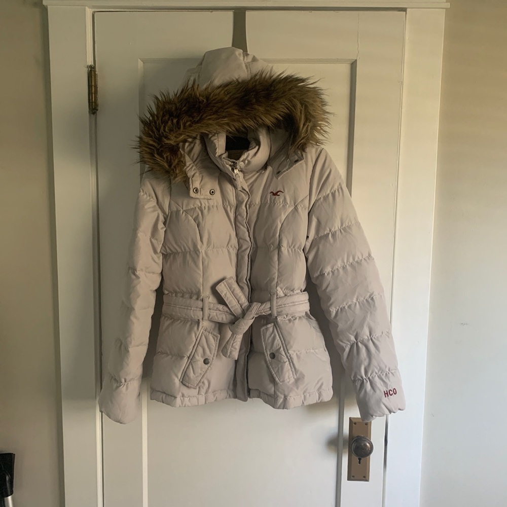 Light grey parka